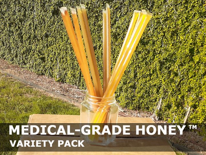 Medical-Grade Honey ™ Sticks Variety Pack - All-Natural & Unfiltered